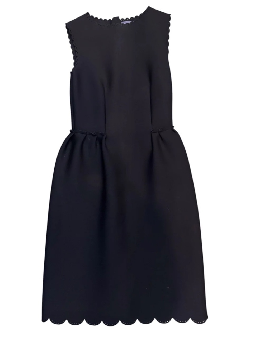 LANVIN Scalloped Edge Sleeveless Dress